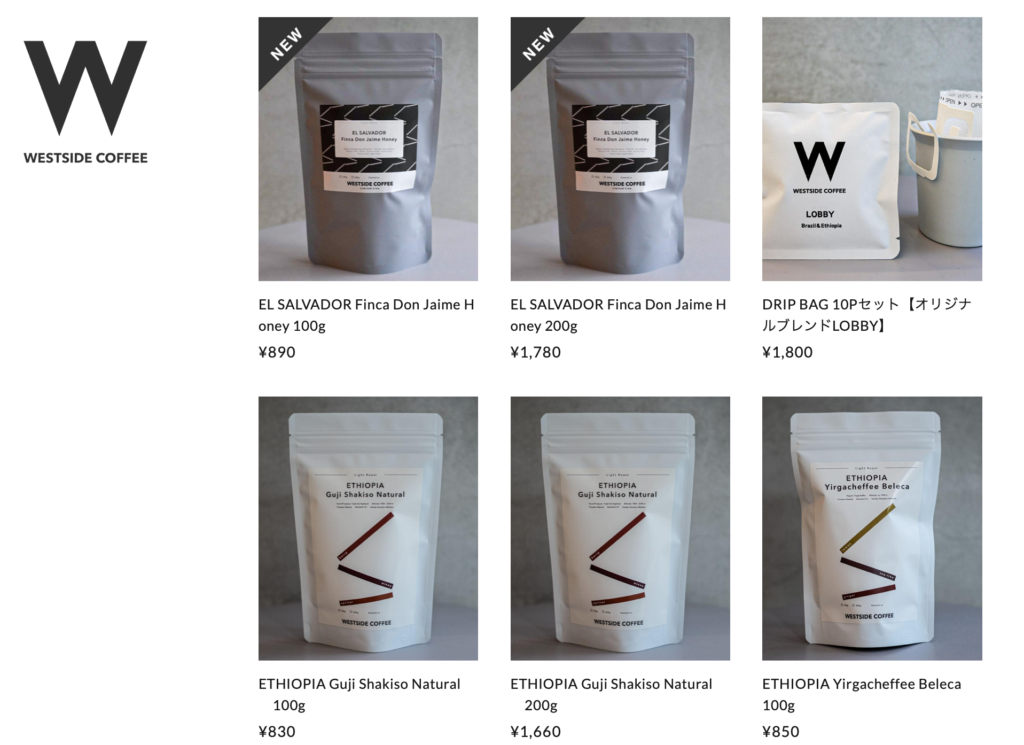 WESTSIDE COFFEEの通販