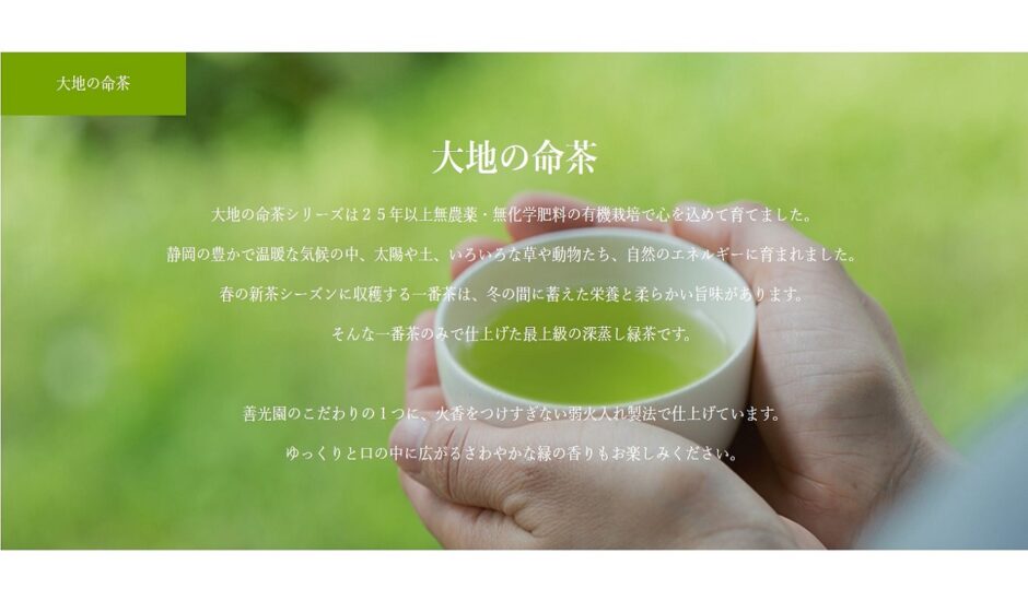 ギフトにおすすめ！お茶の通販なら善光園